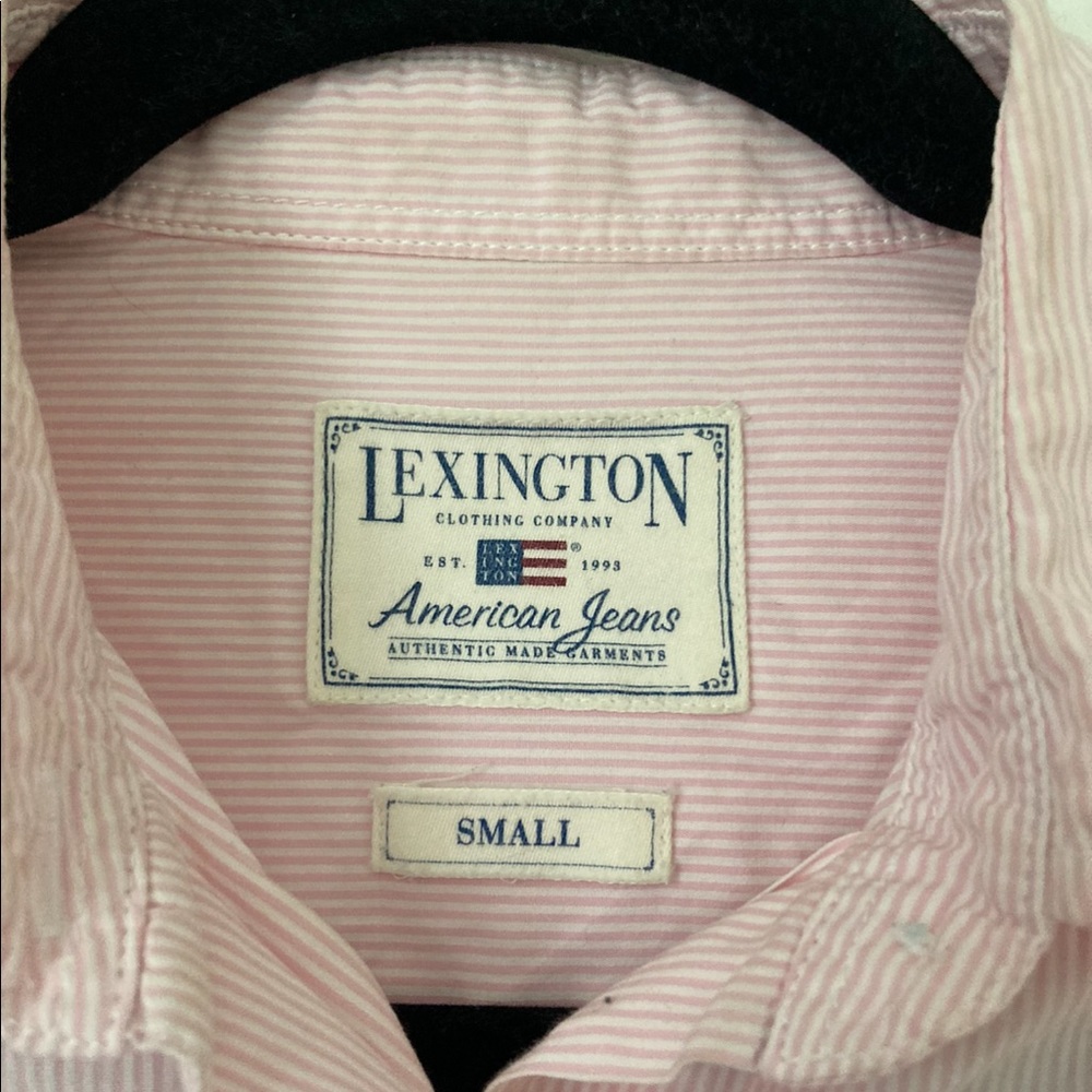 Lexington Pink & White Striped Button Down Shirt